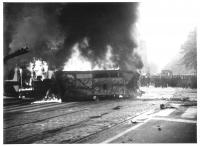 Ulice Italská a Vinohradská – barikáda, 21. srpna 1968
