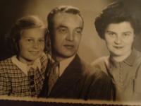 Eva Václavíková with her Father Hugo Binnhack and her Mother Irma Binnhack, neé Kohn
