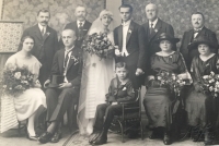 Svatební fotka maminky a tatínka