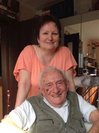 Alexandra Tóthová with her father