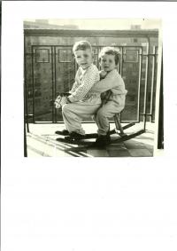 Alexandra with her brother Ivan