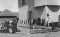The Stehlíček house and stonemasory business in Bojkovice (1950)