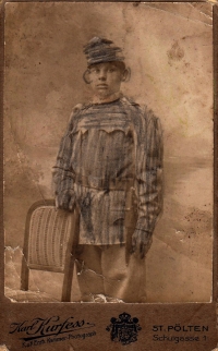 Otec Marie Suchánkové Josef Karas / 1915