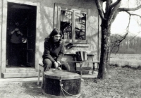 Martin Hassa / skupina Hurvínkova koloběžka / kolem roku 1983