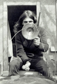 Martin Hassa / skupina Hurvínkova koloběžka / kolem roku 1983