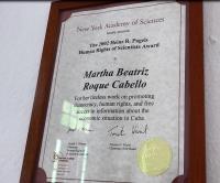 Martha Beatriz Roque Cabello, NY Academy of Science