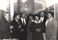 Sjezd abstinentů na protialkoholním oddělení v psychiatrické léčebně Dobřany 1983.