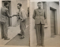 Václav Topš v den návratu domů z vězení