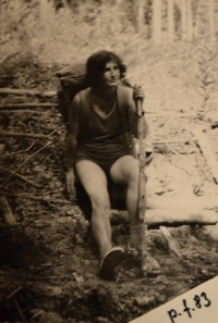 Zdeňka Formánková na výletě s turistickým klubem