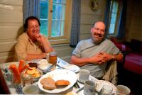 Na chatě s manželem Janem