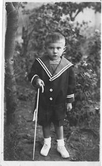 Jaromír Lisý ve třech letech