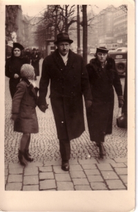 Liselotte Židová s rodiči v Praze, podzim 1938