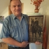 Pamětník s obrazem prezidenta Masaryka, který hrál v příběhu jeho otce zajímavou roli