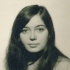 Jana Veselá (ještě jako Bejblová) na maturitní fotografii, 1970