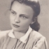Věra Rolečková, dcera mlynáře Josefa Blažka, v době, kdy jí bylo čtrnáct let (1951)