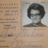 Fotografie Jany Stehlíkové (tehdy provdané Slukové) na indexu francouzské jazykové školy v Paříži, kterou navštěvovala v roce 1968