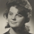 Eliška Novotná, dobový portrét (maturitní foto), 1961