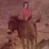 Milena Pechoušová na koni, 70. léta