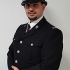 Petr Torák v uniformě britského policisty
