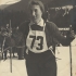 Božena Kubíčková na lyžařských závodech v roce 1953