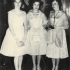Erika Fuksová (vpravo) na plese, rok 1962
