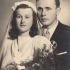 Anna Hejdová s manželem, svatební foto, 1949