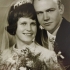 Jindřich Marek na svatební fotografii z roku 1964 se svou manželkou Libuší