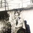 Před rodinným domem ve skautském kroji po obnovení skautu, 1945