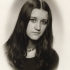 Hana Pelikánová, roz. Balášová, maturitní foto, 1978