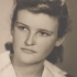 Marie Vlčková, maturitní foto, 1957, Dolní Lomnice