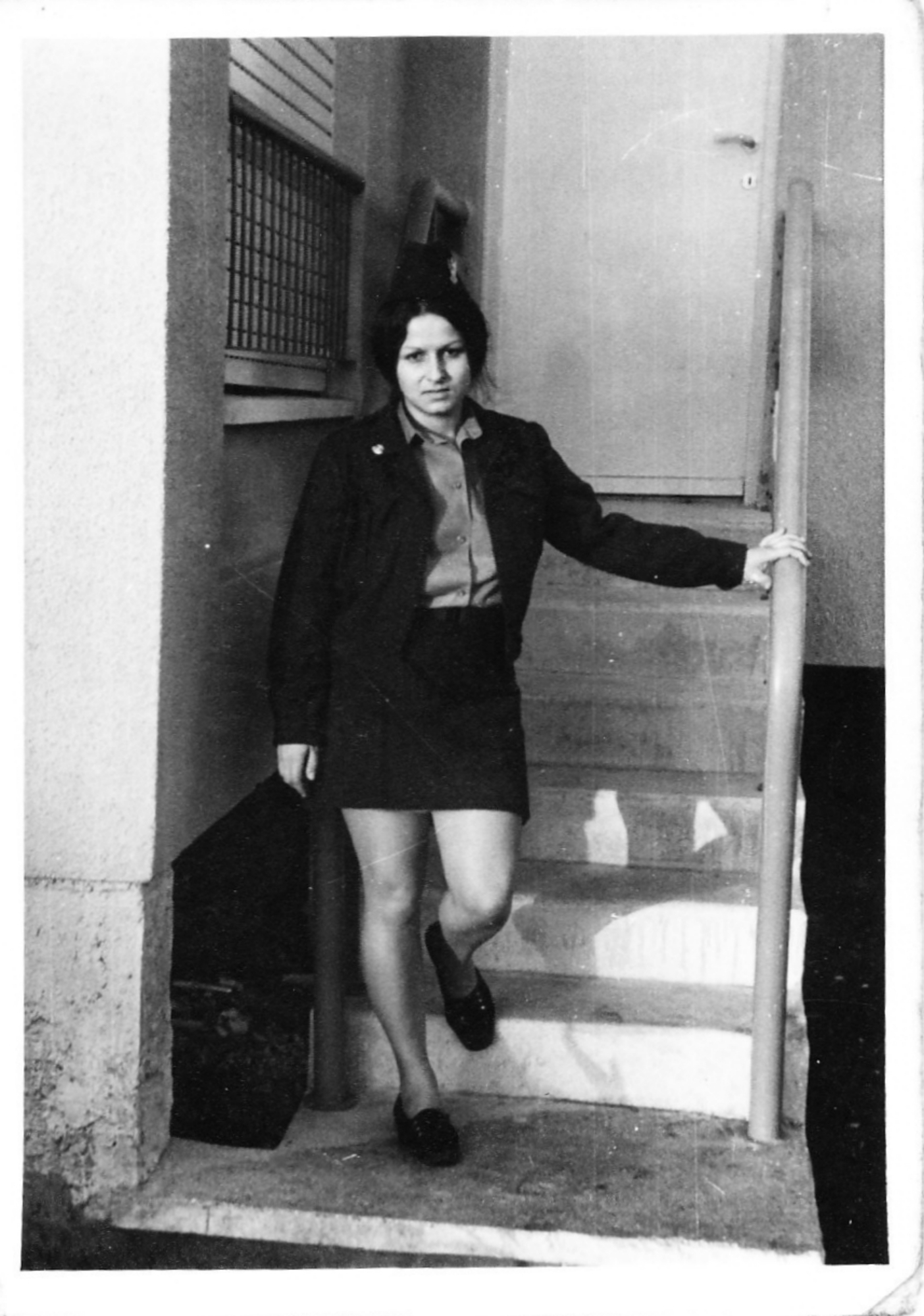 Kateřina Bittmanová ve vojenské uniformě, Izrael, 70. léta