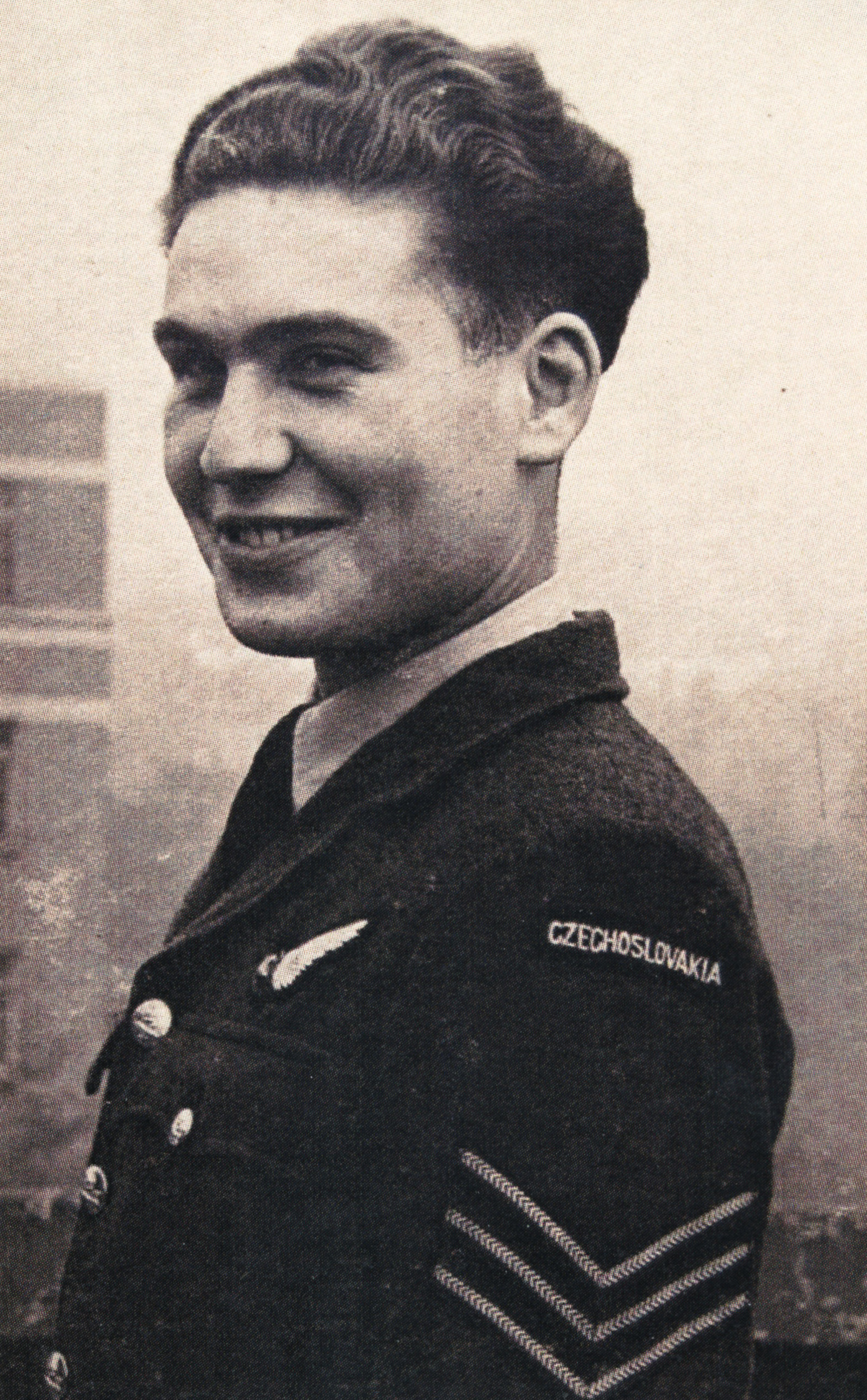 Jiří Kafka as a RAF pilot