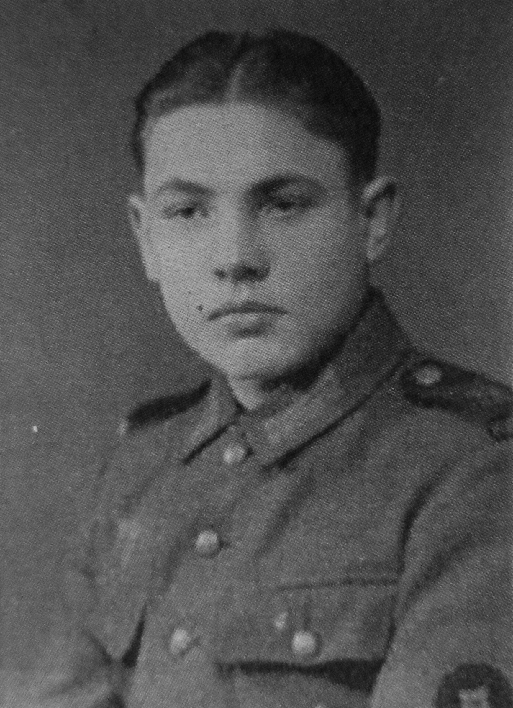 František Žebrák as a soldier of the Wehrmacht in 1944