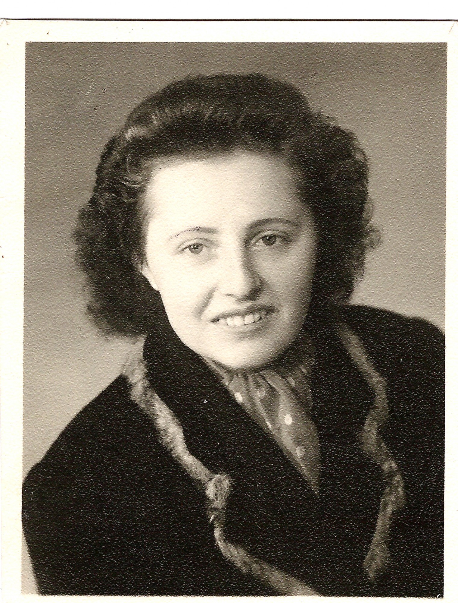 Historická fotografie Jiřiny Peškové, počátek 50. let